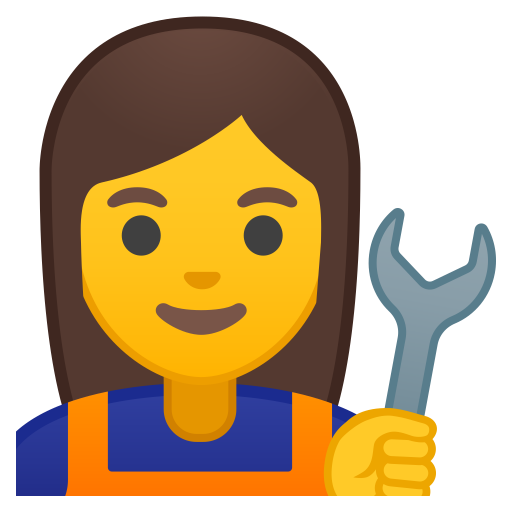 Woman Mechanic Icon Noto Emoji People Profession Iconset Google