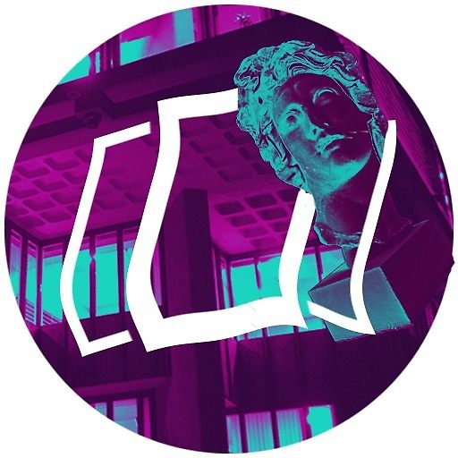 Vaporwave Circle Icon