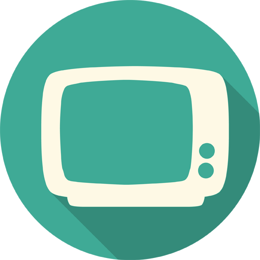 Tv Icon Free Of Long Shadow Media Icons