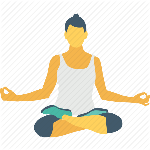 Fat Burn, Lotus Pose, Mediation, Meditate Sitting, Yoga Icon