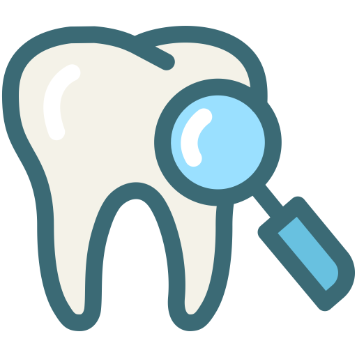 Search, Dentist, Medical, Tooth, Dental, Dentistry, Oral Hygiene Icon