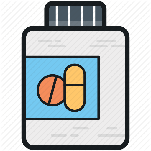 Drugs, Medication, Medicine Bottle, Medicine Jar, Pills Icon