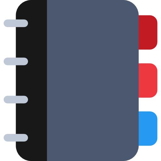 Bookmarks, Notebook, Notepad, Agenda, Education, Writing, Meeting Icon