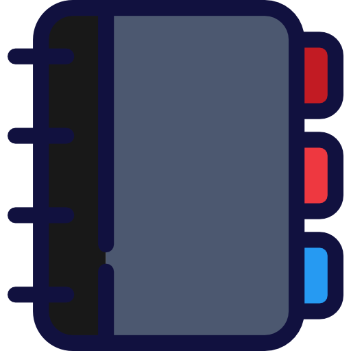 Notepad, Agenda, Education, Writing, Meeting, Bookmarks, Notebook Icon