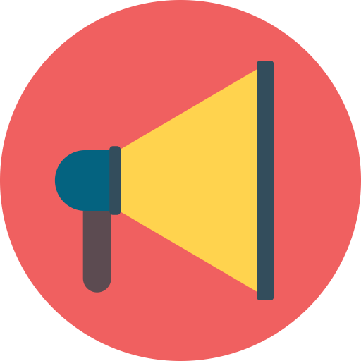Mixed Megaphone Flat Icon