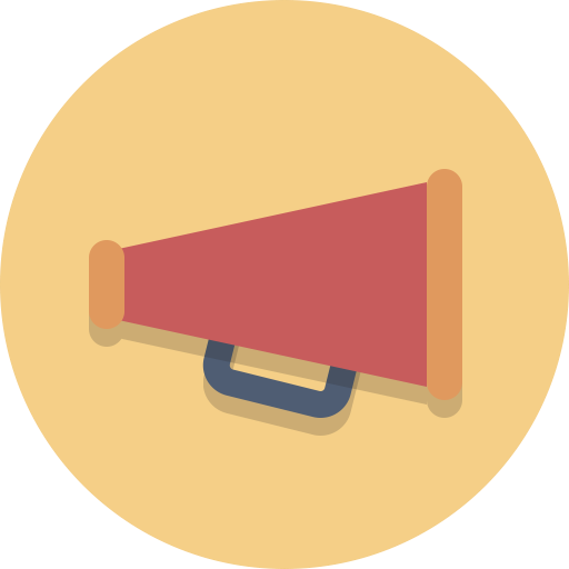 Bullhorn, Megaphone Icon