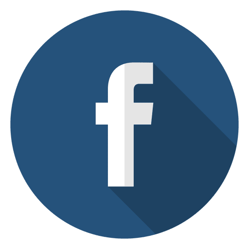 Round Facebook Icon Png Flat