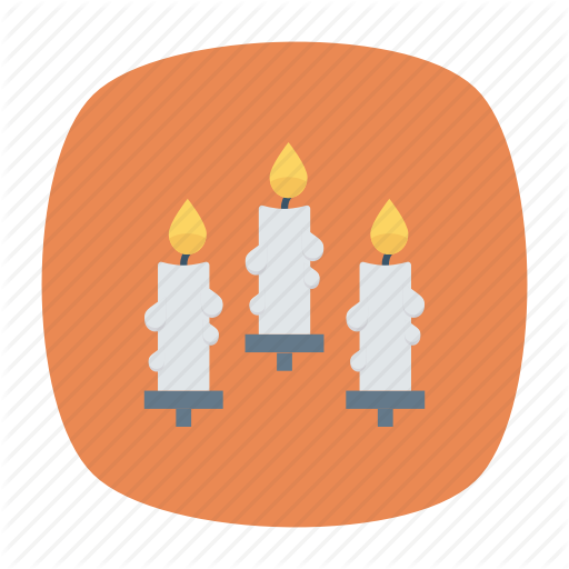 Candle, Flame, Memorial, Torch Icon