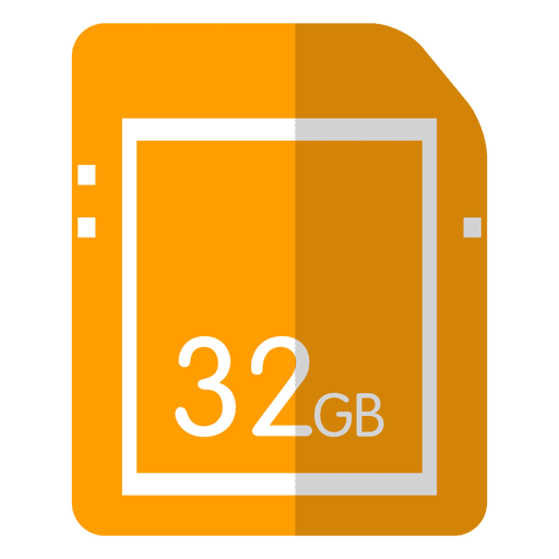 Memory Card Storage Orange