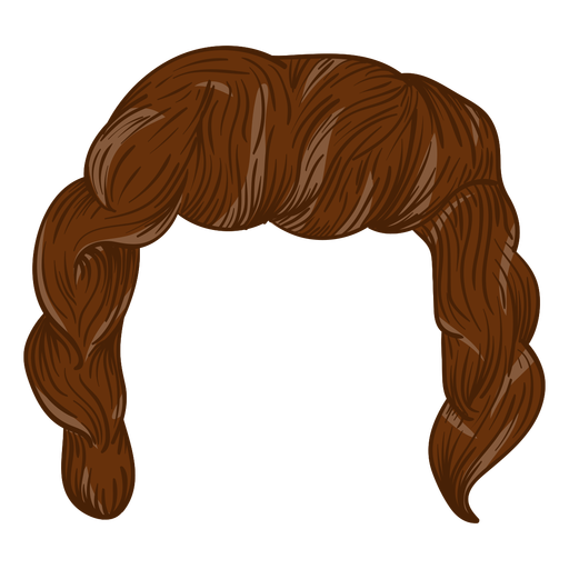 Curly Men Hair Illustration