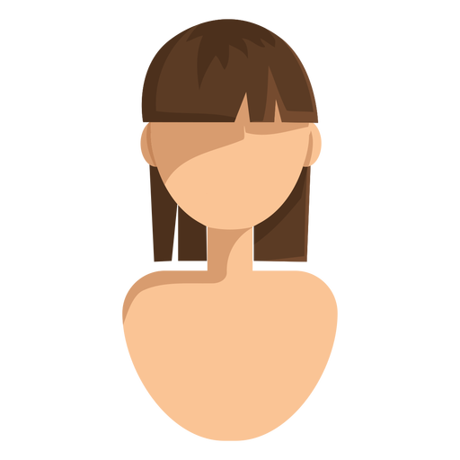 Short Straight Cut Hair Icon