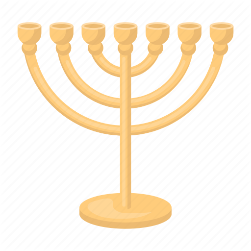 Attribute, Faith, Judaism, Menorah, Prayer, Religion, Silhouette Icon