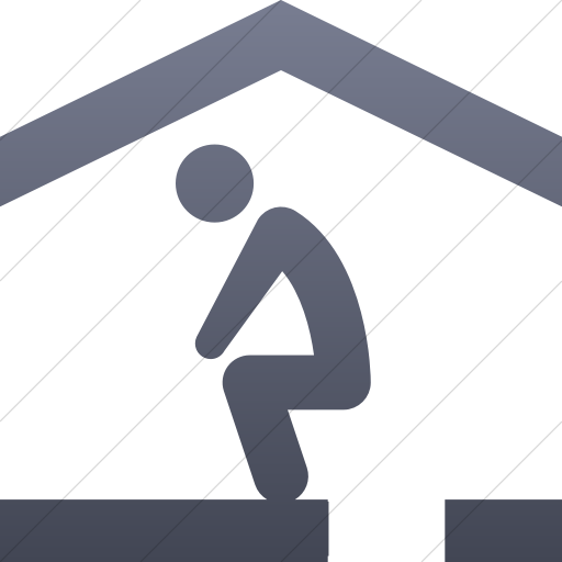 Simple Blue Gray Gradient Iconathon Latrine Icon