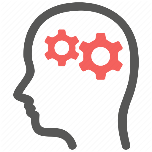 Brain, Gear, Logic, Mental, Mind, Psychiatry, Psychology Icon