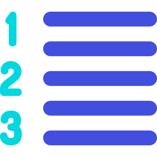List, Text, Menu Icon