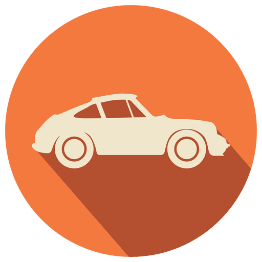 Flat Vintage Car Icon