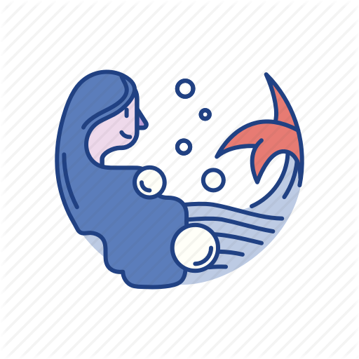 Beautiful, Character, Fairy, Fantasy, Mermaid, Ocean, Siren Icon
