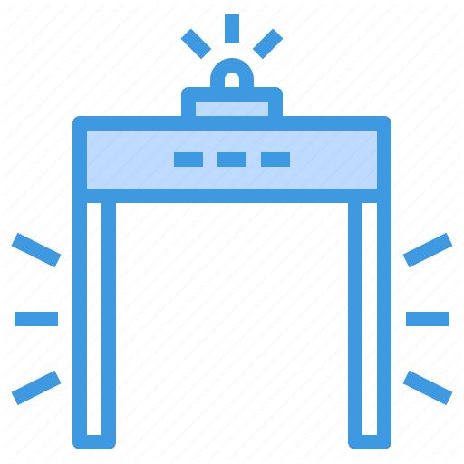 Airplane, Airport, Detector, Metal, Plane, Transportation, Travel Icon