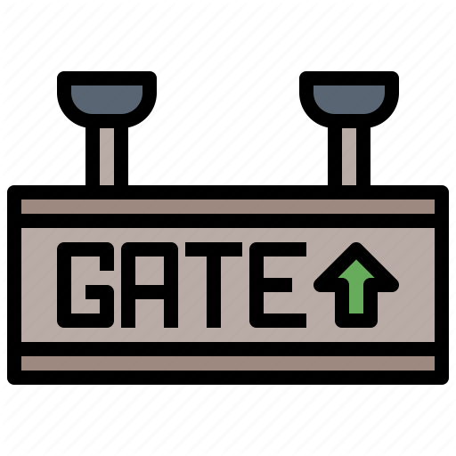 Airport, Detector, Door, Gate, Indication, Metal, Security Icon