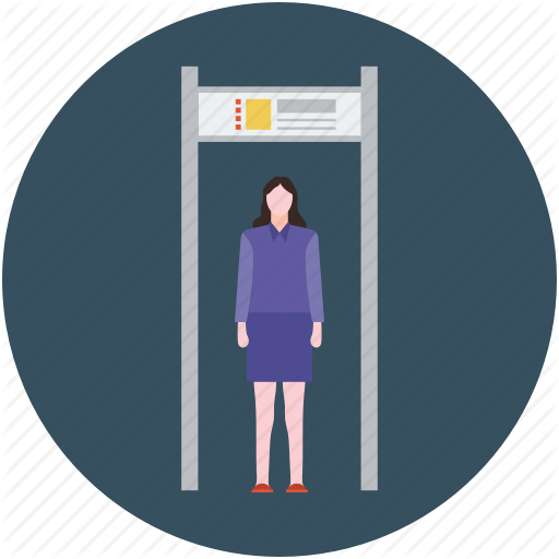 Detector Gate, Metal Detector, Security Check, Security Concept