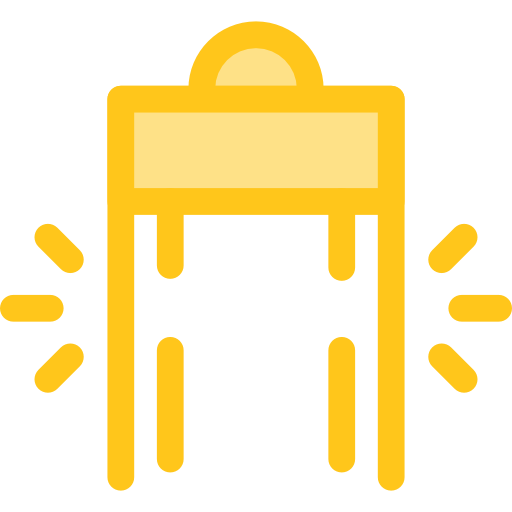 Safety, Protection, Terrorism, Metal Detector, Security Icon