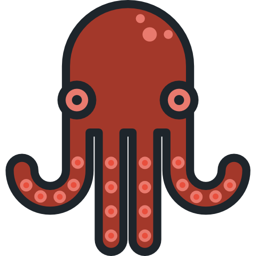 Octopus, Laughing Icon