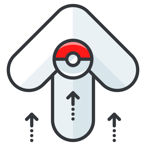 Go, Play, Pokemon, Game, Arrow Icon