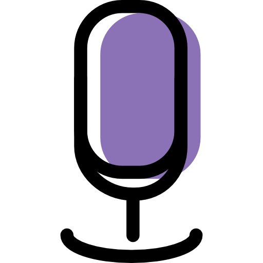 Microphone, Purple Icon Free Of Color Desktops And Gadgets