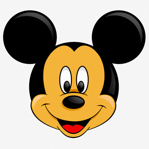Mickey Mouse Icon Group With Items