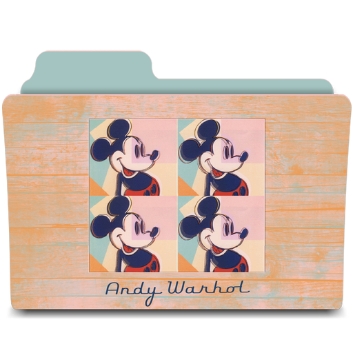 Warhol Four Mickeys Icon Warhol Folders Iconset Rebelheart