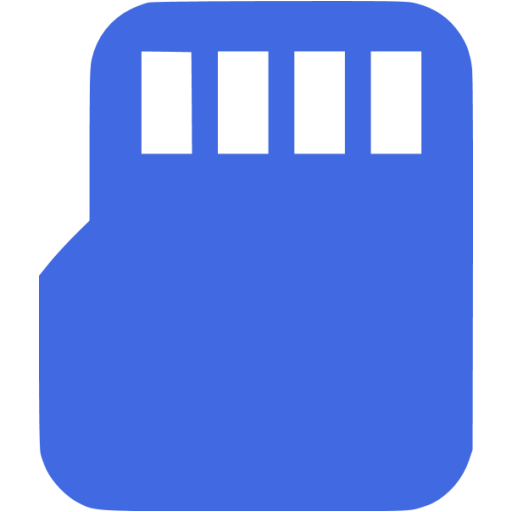 Royal Blue Micro Sd Icon