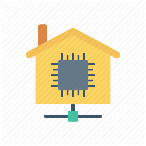 Chip, Estate, House, Micro Icon