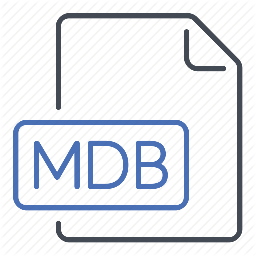 Extension, File, Format, Mdb, Microsoft Access Database Icon