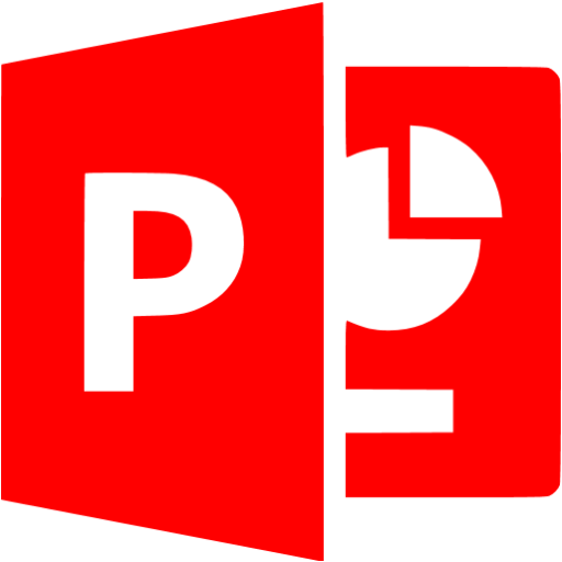 Red Microsoft Powerpoint Icon