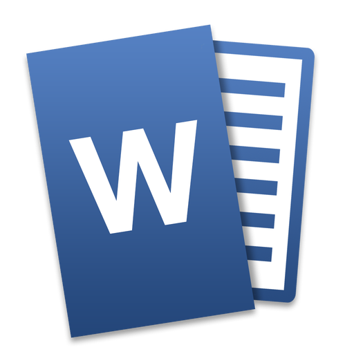 Word Icon Microsoft Office Mac Tilt Iconset