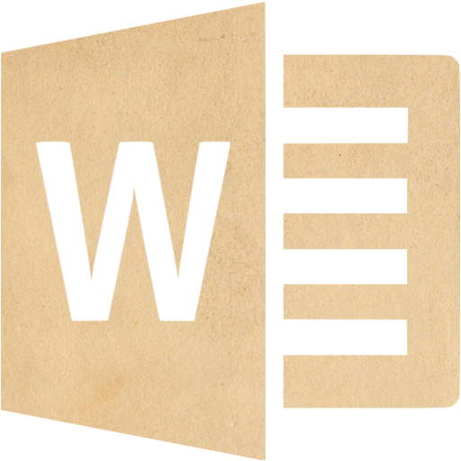 Vintage Paper Microsoft Word Icon