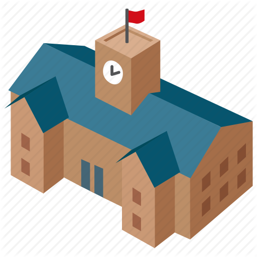 Building, Elementary, High, Middle, Primary, School Icon