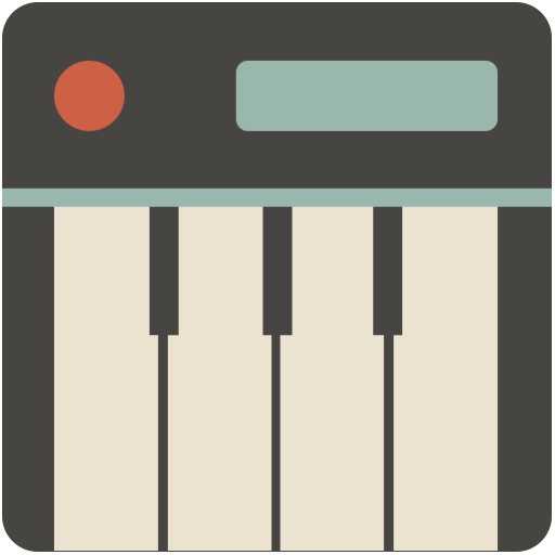 Midi Icon Flat Retro Modern Iconset Grafikartes