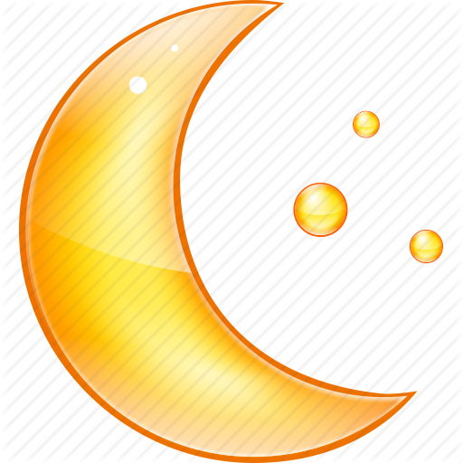 Mid Night, Midnight, Moon, Night, Stars Icon