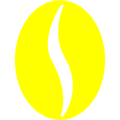 Yellow Coffee Bean Icon