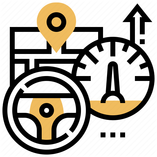 Meter, Mile, Mileage, Navigation, Speed Icon