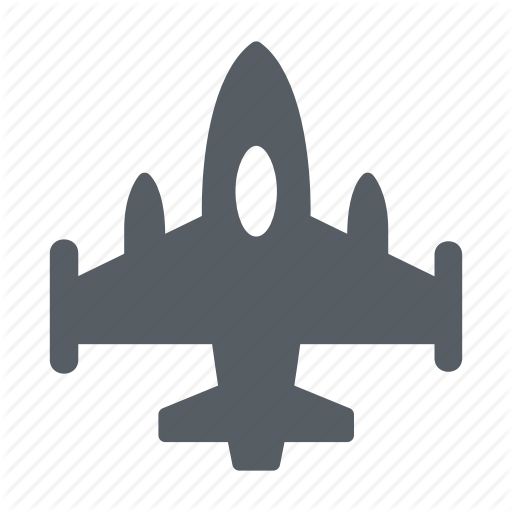 Airplane, Army, Fighter, Jet, Military Icon