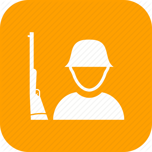 Army, Military, Personnel, Shotgun, Soldier Icon