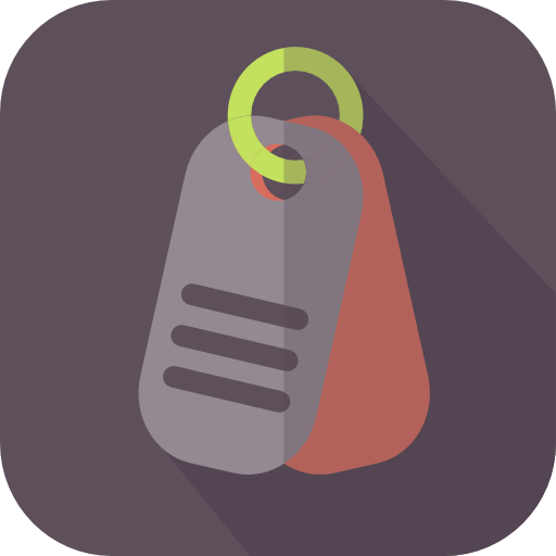 Military, Dog Tag, Metallic Icon