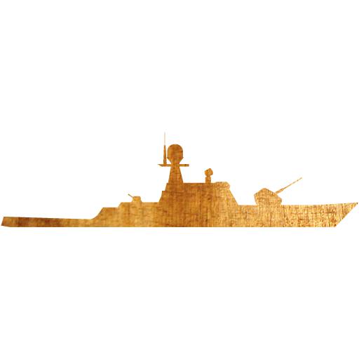 Light Wood Military Boat Icon