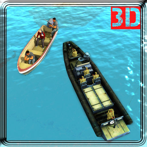 Military Boat Sea Border Ship Sailing Game Sim
