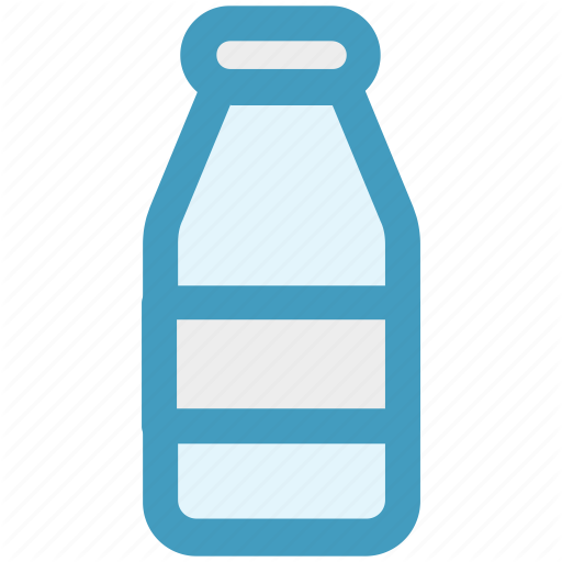 Bottle, Drink, Milk, Milk Bottle, Milk Drink Icon