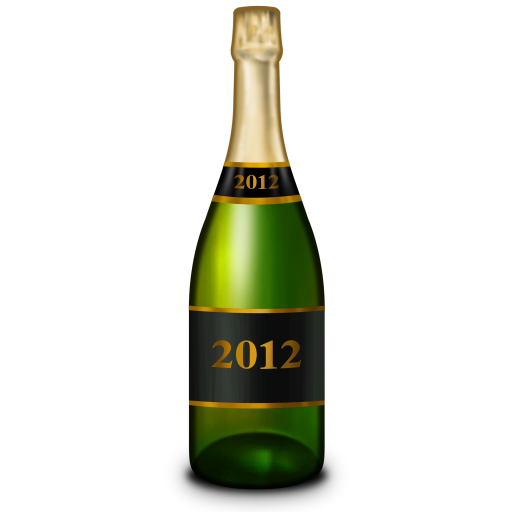 Champagne Bottle Icon New Year Iconset