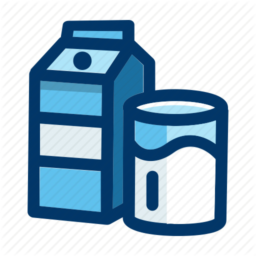 Beverage, Carton, Drink, Glass, Milk Icon