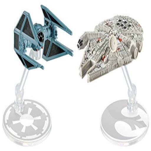 Hot Wheels Star Wars Starship Millennium Falcon Vs Tie Interceptor